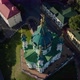 Aerial View of St. Andrews Church, Orthodox Church on Green Hill in the City - VideoHive Item for Sale