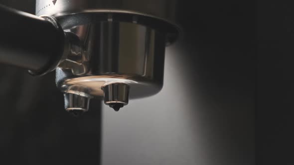 Pouring Coffee From Machine in Cup