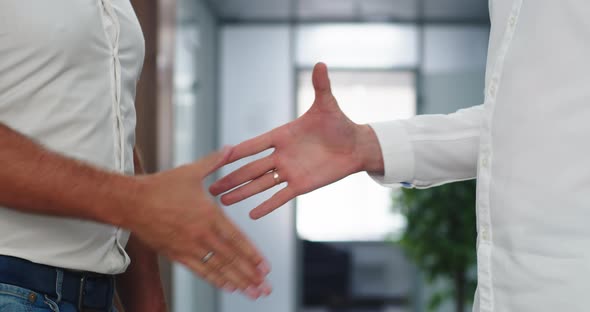 Business People Shake Hands