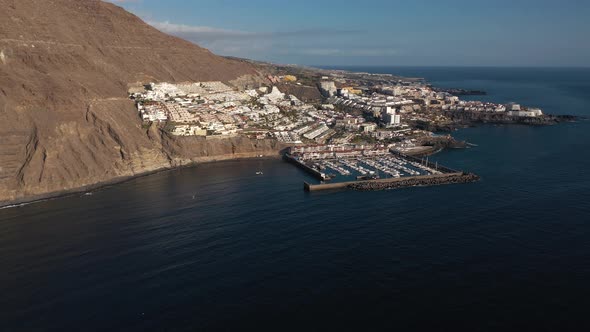 Aerial View of Los Gigantes View of the Marina and the City