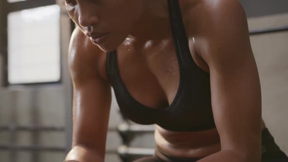 Cross training at a gym