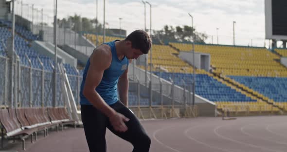 Sportsman Warming Up Before Race