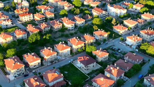 Cappadocia aerial view 4 K View of the City Urgup