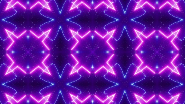 Fractal Neon Laser Beam Vj Light Kaleidoscope Loop 4K 05