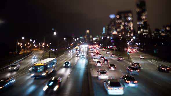 Chicago Traffic At Night