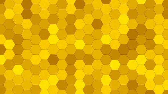 Hexagonal Disco Pattern Background Yellow