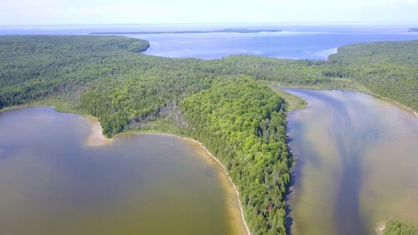 Manitoulin Island Aerial Ontario Lake Huron