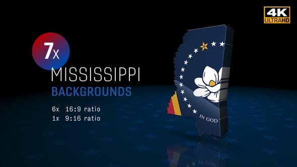 Mississippi State Election Backgrounds 4K - 7 Pack