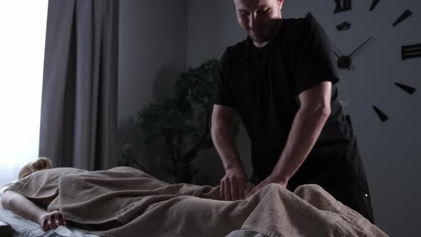 Foot Massage Through a Towel