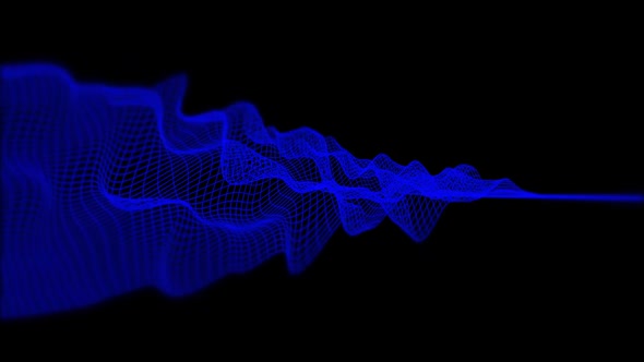 Waves Data Abstract Background