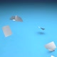 Paper Rotational Animation White Papers on a Blue Background Realistic Effect - VideoHive Item for Sale