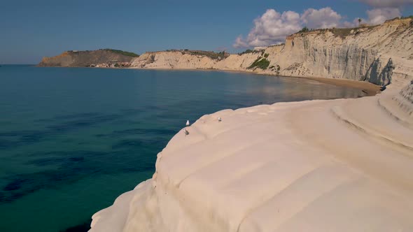 Scala Dei Turch Sunset at the White Cliffs of Scala Dei Turchi in Realmonte Sicily