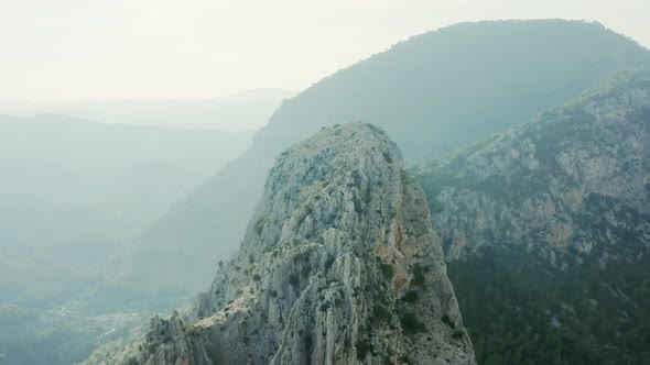 Dangerous limestone rock