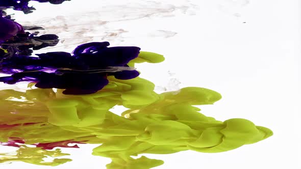 Colorful Color Ink Drops In Water 36