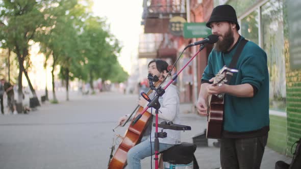 Musicians Performing on Street