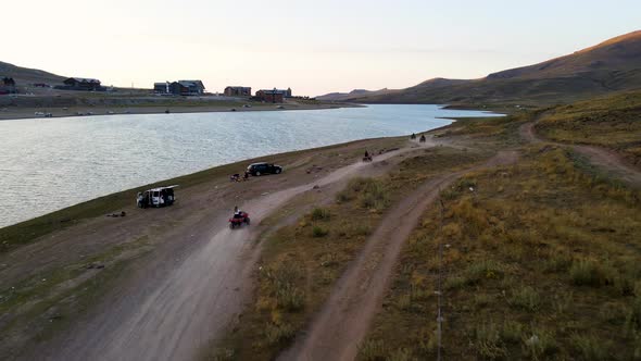 ATV Riding Attraction Overhead Aerial View