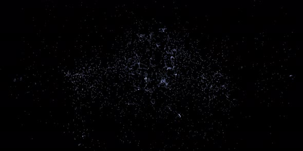 Water splash explode from center around itself alt