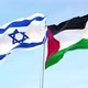Israel vs Palestine flag waving 4k - VideoHive Item for Sale
