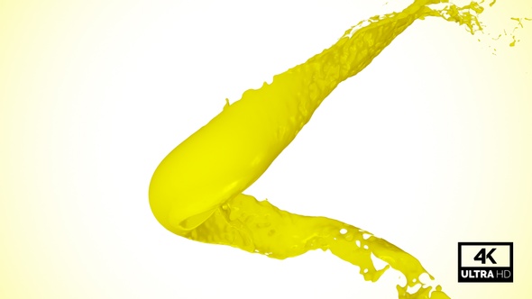 Vortex Splash Of Yellow Paint V4