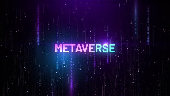 Metaverse Binary Matrix Digital Animation