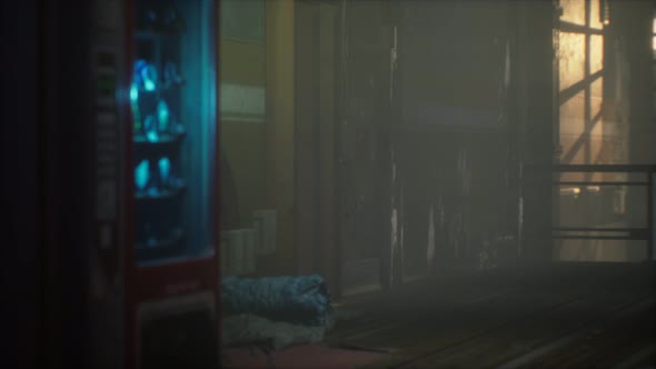 Interior of Abandoned Old Motel alt