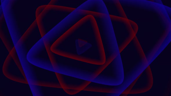 Animated Blue Red Colorful Geometric Background