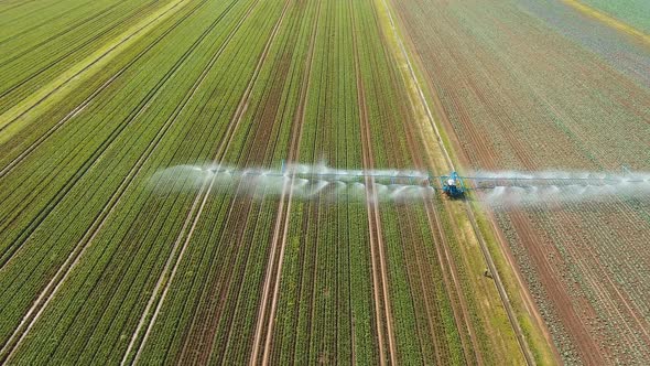 Irrigation System on Agricultural Land