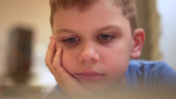 boy reading a book