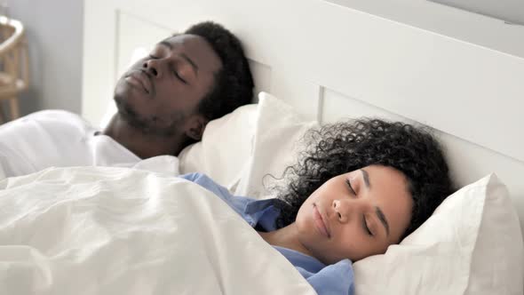 Sleeping African Couple