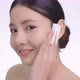Beauty Portrait Of Young Attractive Asian Woman Cleaning Face With Cotton Pad Gently - VideoHive Item for Sale
