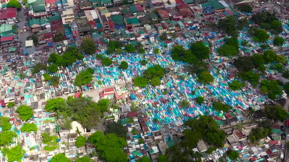 Manila North Cemetery Aerial View.