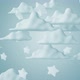 3d Clouds With Stars Blue Kids Background - VideoHive Item for Sale
