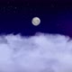 4K Night Sky with Fullmoon (Looped Video) - VideoHive Item for Sale