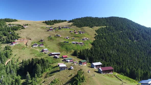 Beautiful plateau and houses