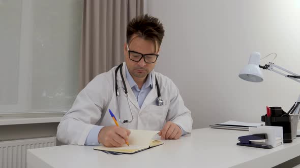 Doctor in His Office