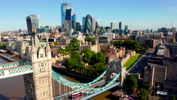 Tower Bridge in London, the UK