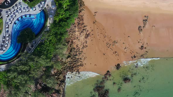 Nai Thon Beach and the Wooden Stairs in Phuket Thailand