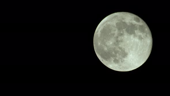 Full Moon in the Night Sky