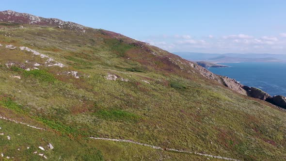 Aerial View of the Coastline By Marmeelan and Falcorrib South of Dungloe County Donegal  Ireland