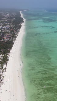 Beach on the Coast of Zanzibar Island Tanzania