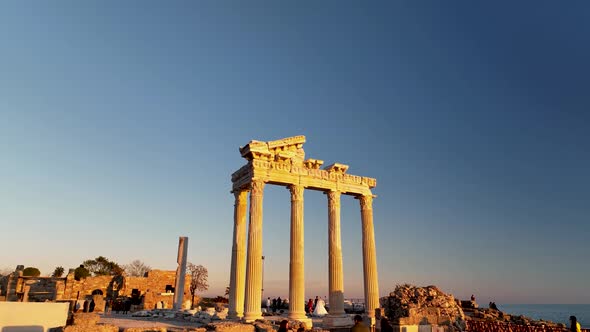 Temple of Apollo aerial view 4 K