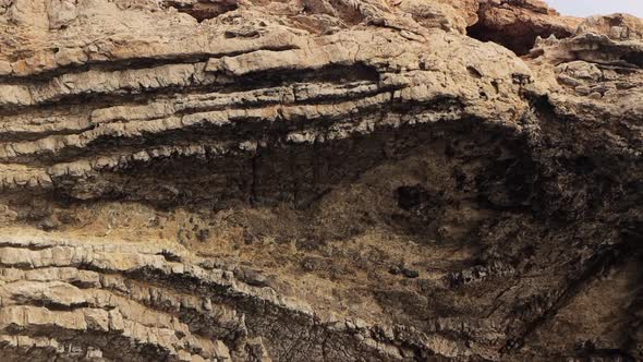 Slowmotion of the rock formations off the coast of Ibiza, Spain. Pro Res