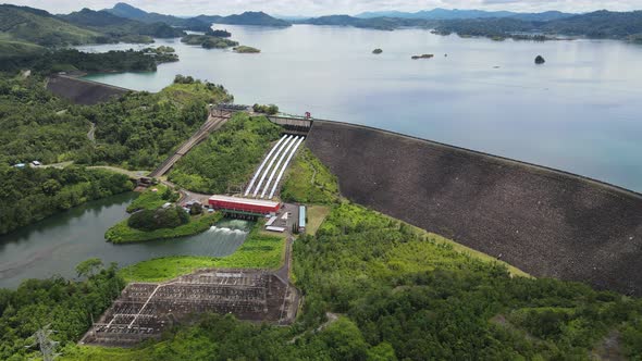 Aerial View of Fish Farms in Norway