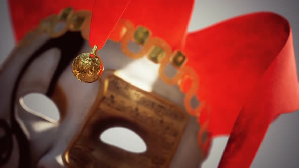 Venetian Carnival Masks with Gold