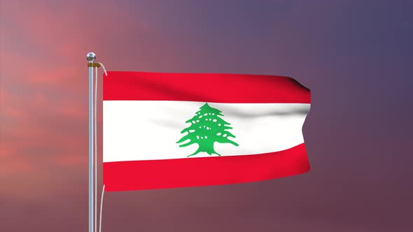 Lebanon Flag 4k