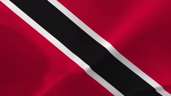 Trinidad and Tobago Waving Flag Animation 4K Moving Wallpaper Background