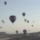 Different Colourful Hot Air Balloons Fly Over Mountains - VideoHive Item for Sale