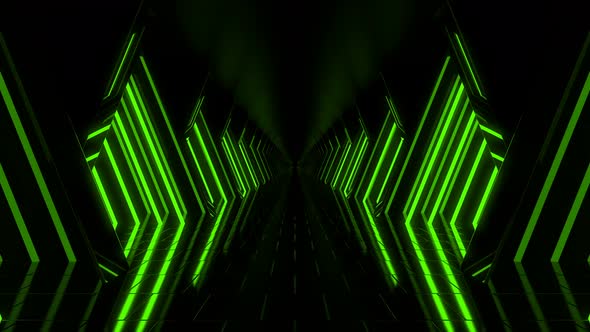 Green Abstract Corridor Loop alt