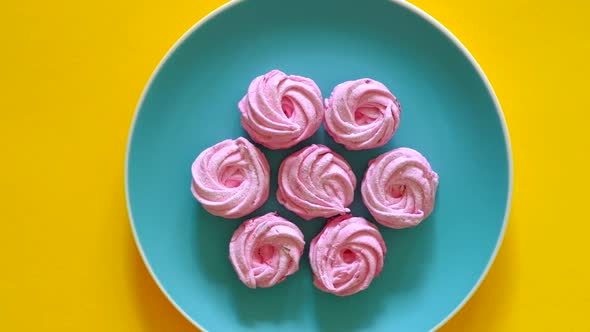 Handmade Pink Marshmallows