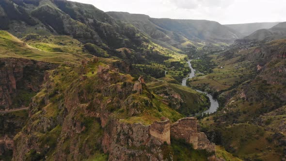 Tmogvi Fortress Over Mtkvari Canyon